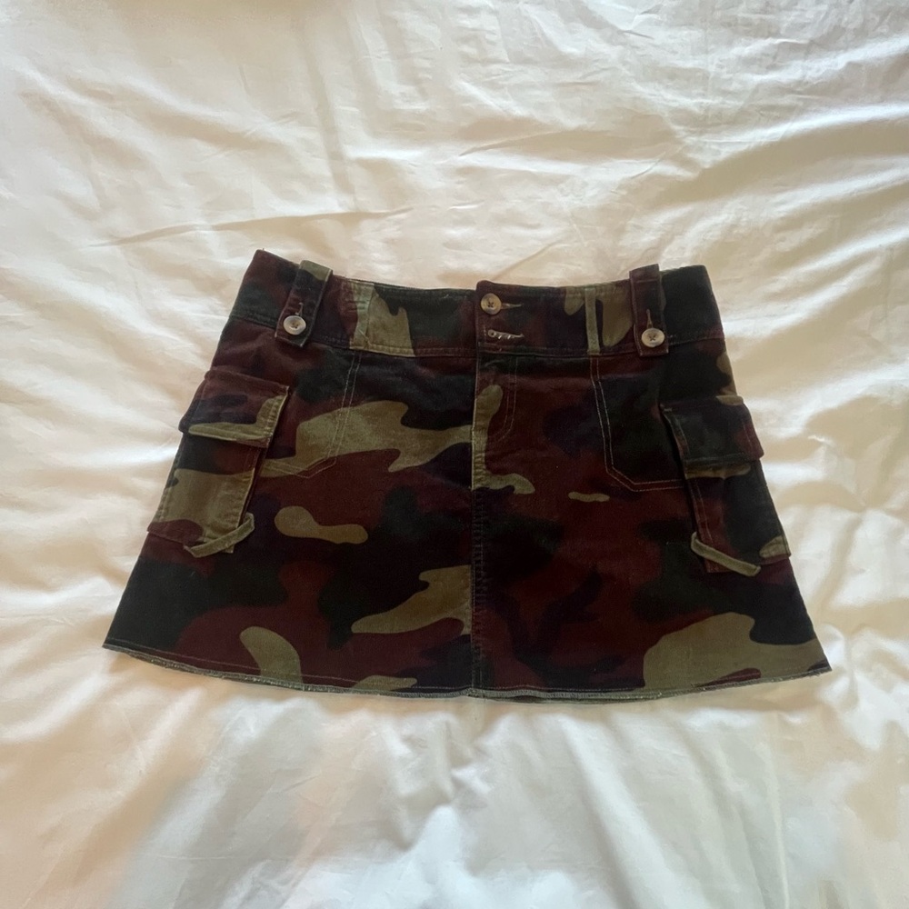 Moda International Camouflage Corduroy Skirt